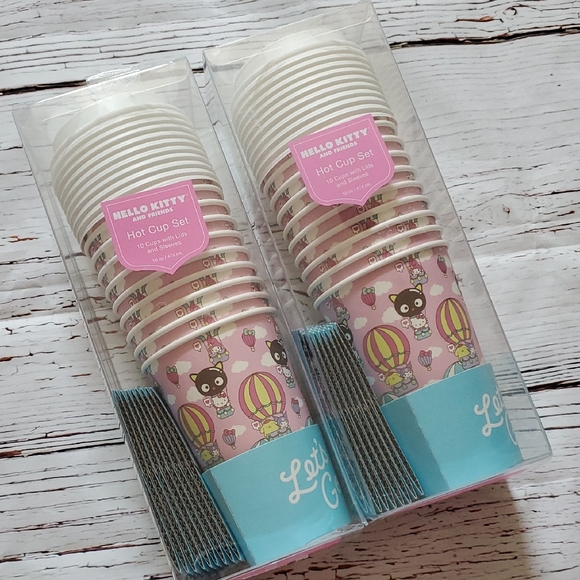 🆕️ SANRIO HELLO KITTY AND FRIENDS  DISPOSABLE CUP SET 💓 - Picture 1 of 9